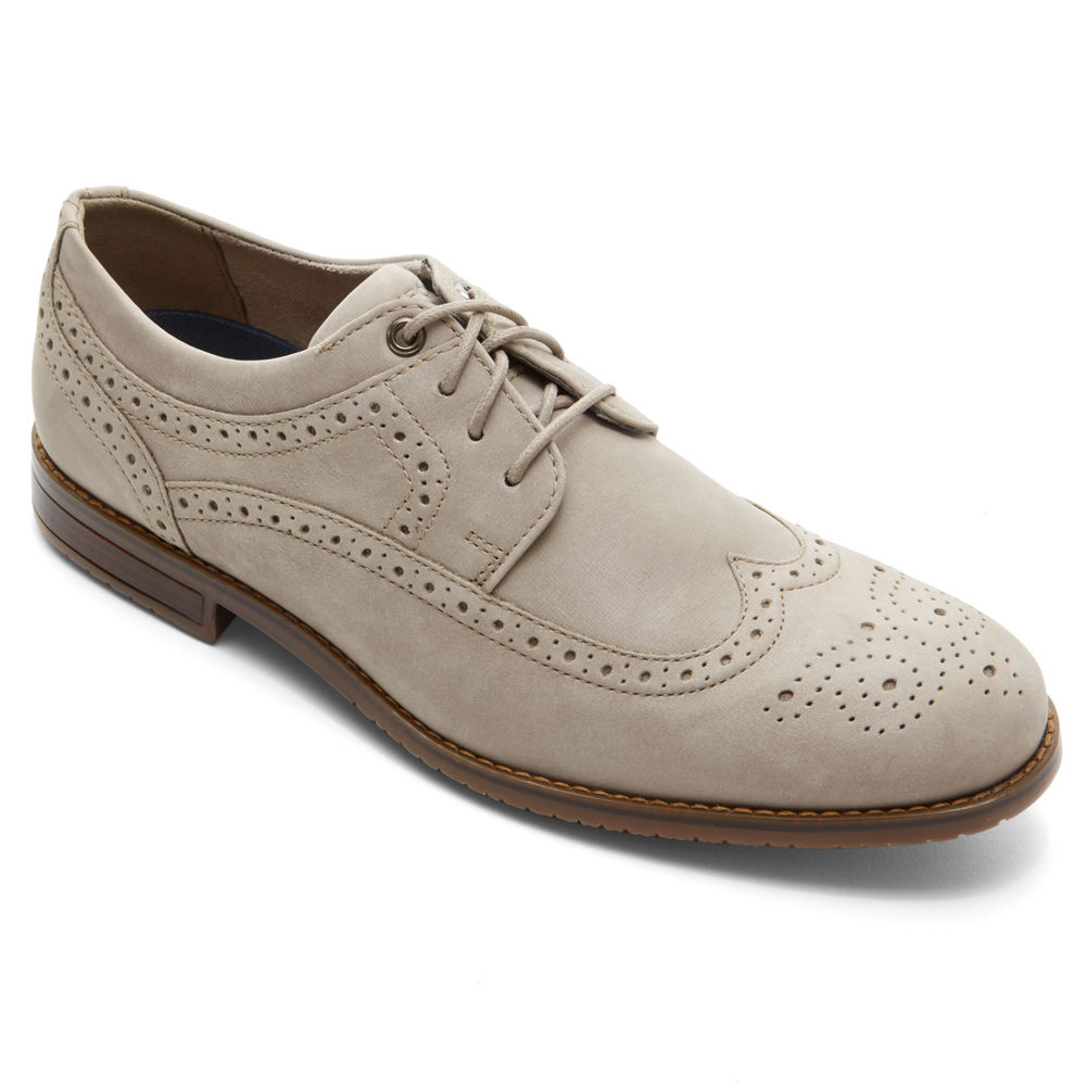 Rockport Mens Style Purpose 3 Wingtip - Oxfords Grey - YZG802534